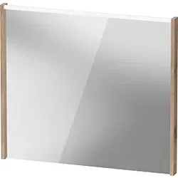 Duravit D-Code Spiegel DC7077055550000 800x700x48, Eiche Marmoriert, mit LED Beleuchtung