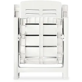 vidaXL Garten-Liegestühle 60 x 61 x 108 cm weiß 4 St.