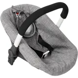 Bayer Chic 2000 Puppenautositz mit Adapter Jeans grau