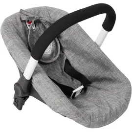 Bayer Chic 2000 Puppenautositz mit Adapter Jeans grau