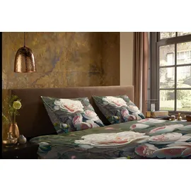 PURE luxury collection PURE LUXURY COLLECTION, Bettwäsche, Wendebettwäsche "White Roses", grün