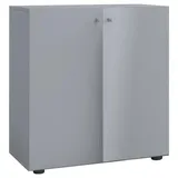 VCM Lona Aktenschrank 70 x 39 x 74 cm grau