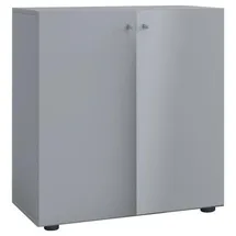 VCM Lona Aktenschrank 70 x 39 x 74 cm grau