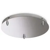 Ideal Lux Baldachin, rund, Ø 30cm, 3-fach, Chrom IDEA-285597