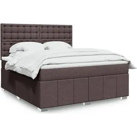 vidaXL Boxspringbett 180 x 200 cm Dunkelbraun