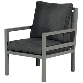 Garden Impressions Dining-ecklounge 'lakes Xl', inkl. Sitzbank, Tisch und Kissen,arctic grey / reflex black,mit Sessel,