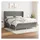 vidaXL Boxspringbett mit Matratze Dunkelgrau 180x200 cm Stoff