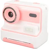 Kinderkamera mit Sofortdruck, 2,4 Zoll IPS Bildschirm, 1080P HD, 48 MP, Foto Sofortbildkamera für Kinder, 16 facher Digitalzoom, Kinder Digitalkamera mit Doppelobjektiv, (PINK)