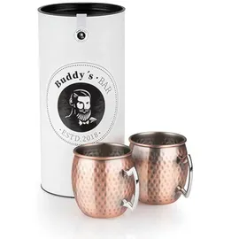 Buddy ́s Bar Moscow Mule Becher 0,5 l Kupfer Antik 2 St.