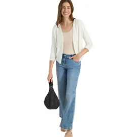 Cecil Offene 3/4-Arm Jacke im Ajour-Look Weiß L