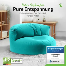 Green Bean Sitzsack Türkis