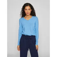 VILA "VIRIL V-NECK L/S KNIT TOP - NOOS", Damen,