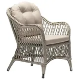 JVmoebel Gartensessel Stilvolle hohe Qualität Modern Rattan Beige1 Sitz Terrasse Luxus (Sessel), Made in Europa beige