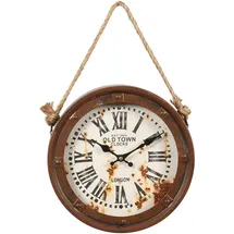 Ambiente Haus Old Town Schiffs Wanduhr 28cm in Antikbraun | Gr.: onesize