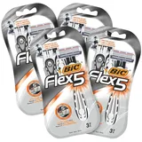 BIC Flex 5 Rasierer Herren, 2 x 6 Einwegrasierer mit je 5 Klingen, | Gr.: onesize