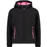 CMP - Softshelljacke für Kinder, Anthrazit-Pink Fluo, 176