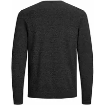 JACK & JONES Ebasic Knit Pullover Mit V-ausschnitt Dark Grey Melange L