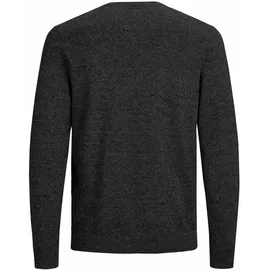 JACK & JONES Ebasic Knit Pullover Mit V-ausschnitt Dark Grey Melange L