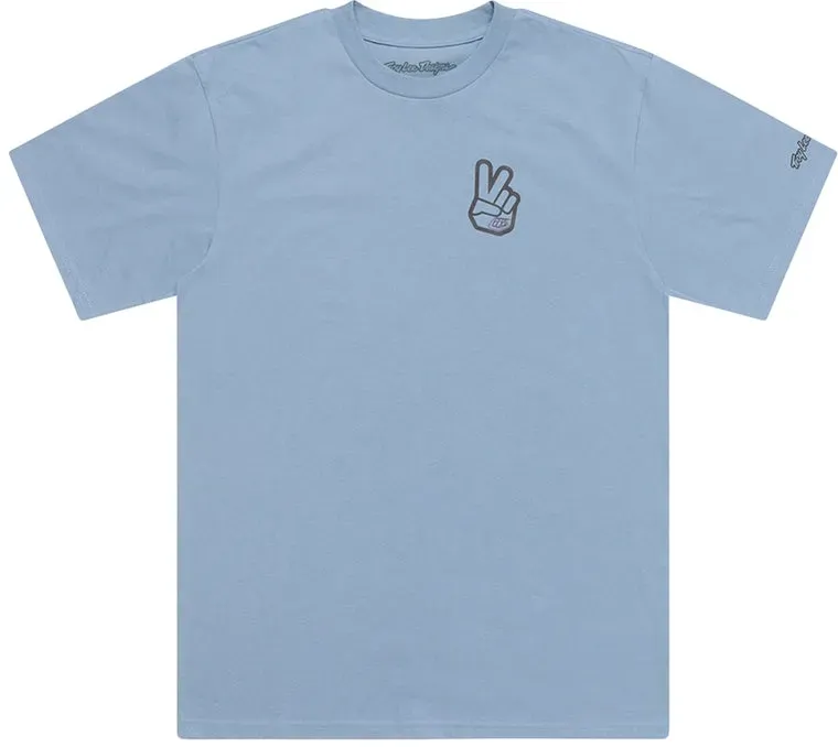 Troy Lee Designs Peace Out T Shirt Rauchblau - M