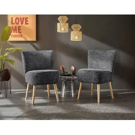 ed exciting design Cocktailsessel »Earl« Küchenstuhl, Küchensessel grau