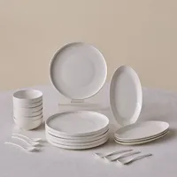 KARACA Forever Bone Fika Tafelservice 22-tlg. elegantes Frühstücksset