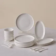 KARACA Forever Bone Fika Tafelservice 22-tlg. elegantes Frühstücksset