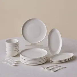 KARACA Forever Bone Fika Tafelservice 22-tlg. elegantes Frühstücksset
