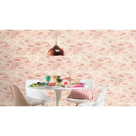 Rasch Textil Vliestapete in Stein-Optik 10,05m x 53cm 10,05m2 Crème 939309