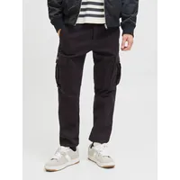 JACK & JONES Kane Jonnie Cuffed Cargohose Black 28 32