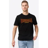 Herren T-Shirt schmale Passform Kurzarm-t shirt Black 3XL