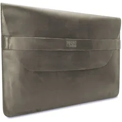 Buckle & Seam Leder Laptop Sleeve Terra 15 Zoll - OLIVE-Limited Koffer24