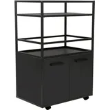 VCM Barwagen Mosaik 60 x 94 x 40 cm Schwarz