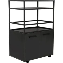 VCM Barwagen Mosaik 60 x 94 x 40 cm Schwarz