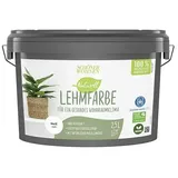 SCHÖNER WOHNEN-Farbe Naturell Wandfarbe Lehmfarbe  (Weiß, Matt, 2,5 l, Konservierungsmittelfrei)