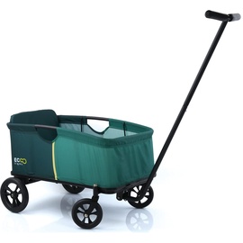 hauck Bollerwagen Eco Light für 1 Kind ab 2 Jahren bis 50 kg, mit Sitzpolster, Eva Reifen, Abnehmbare Gefederdte Deichsel, rutschfeste Griffe, Zusammenklappbar (Green)