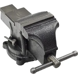 tooltek GEKO | Schraubstock, mit Amboss, 125mm Spannweite, Tischschraubstock drehbar 360