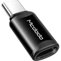 Mcdodo OT-7700 Lightning-auf-USB-C-Adapter, schwarz - Schwarz
