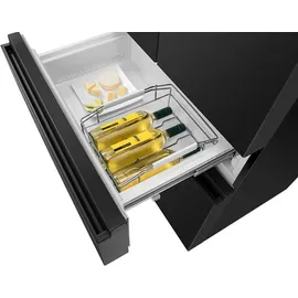 Hisense RF540N4SBF2 French Door (480 l, 1817 mm hoch, Schwarz)