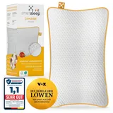 smartsleep Kinder-Nackenkissen Comfort 50 x 32 x 6 cm Gelb/Weiß