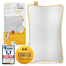 smartsleep Kinder-Nackenkissen Comfort 50 x 32 x 6 cm Gelb/Weiß