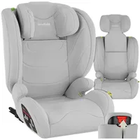 tectake Autokindersitz Autositz, (Klasse I / II / III (9-36 kg), Stufenlos höhenverstellbare Kopfstütze grau
