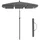 Songmics Sonnenschirm 200 x 125 cm Grau