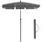 Songmics Sonnenschirm 200 x 125 cm Grau