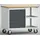 KLW LUTZ Werkbank PW 700 B1000xT620xH805mm Buche Multiplex lichtgrau/grau 6 Schubl.