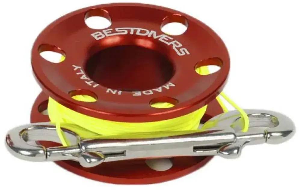 Best Divers Aluminium F29 1.2 Mm Spule - Red / Yellow - 15 m