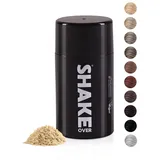 SHAKE OVER Veganes Streuhaar zur Haarverdichtung, mit Zink angereicherte Fasern, hochwertiges Schütthaar, Made in Europe (12 g, LIGHT BLONDE)