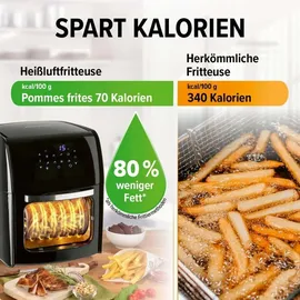 GOURMETmaxx Heißluftfritteuse XL 12 l