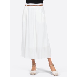 Schlupfrock INSPIRATIONEN, Damen, Gr. 40, beige (ecru), 100% Viskose, unifarben, lang, Röcke