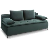 Schlafsofa Sugar Stoff Grün Dunkelgrün