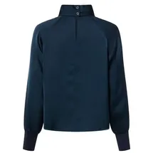 Zero Satinbluse blau 38